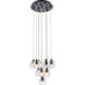 Eren 10 Light 11 inch Black Pendant Ceiling Light