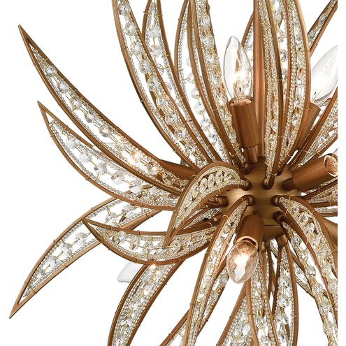 Naples 8 Light 26 inch Matte Gold Chandelier Ceiling Light