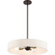 Venlo 4 Light 22 inch Bronze with Antique Brass Accents Pendant Ceiling Light