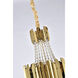 Canada 8 Light 16 inch Gold Chandelier Ceiling Light