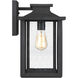 Wakefield 1 Light 14 inch Earth Black Outdoor Wall Lantern