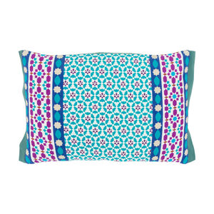 Lucent 19 X 13 inch White and Blue Pillow Cover