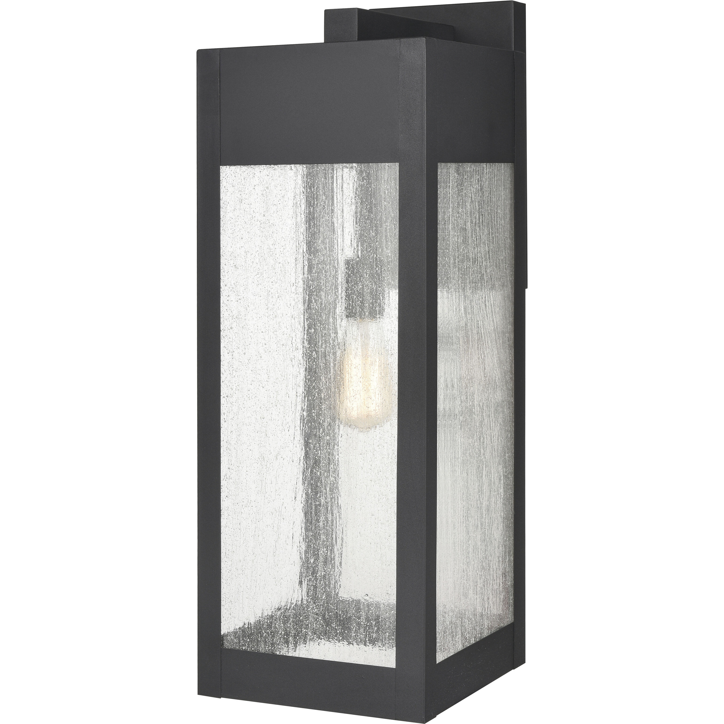 Angus 1 Light 26.25 inch Charcoal with Clear Outdoor Wall Sconce
