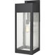 Angus 1 Light 26.25 inch Charcoal with Clear Outdoor Wall Sconce