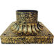 Canby 3 inch Antique Gold Outdoor Post Base Mount