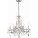 Maria Theresa 5 Light 20 inch Polished Chrome Chandelier Ceiling Light in Clear Spectra
