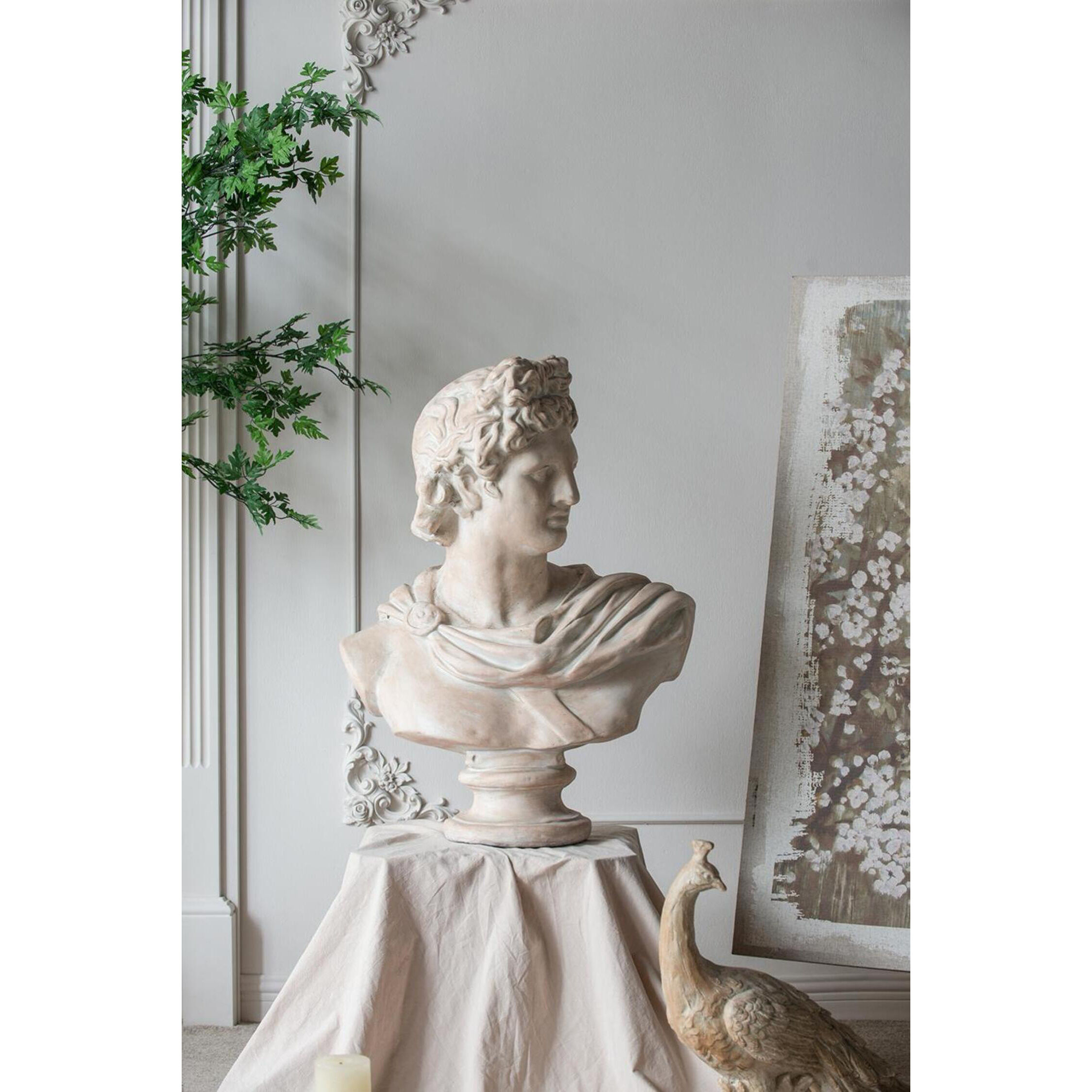 Placidia White Wash Statue