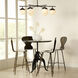 Metro 6 Light 40 inch Faux White Alabaster and Oil Rubbed Bronze Chandelier Ceiling Light, Antique Brass Accents