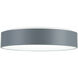 Arenal LED 18 inch Grey and White Drum Shade Flush Mount Ceiling Light in Gray and White