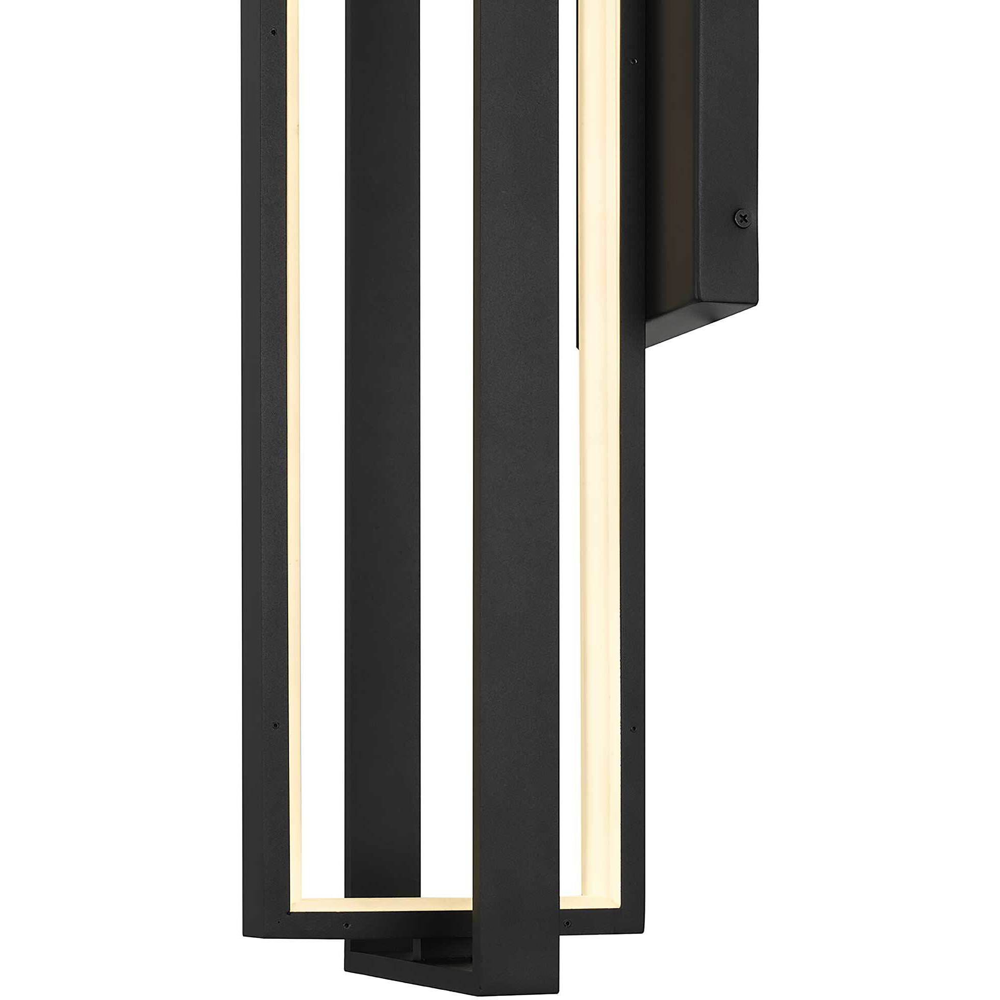 In & Out LED 32.5 inch Sand Black Outdoor Wall Sconce