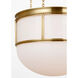 Chapman & Myers Martil LED 16.5 inch Antique-Burnished Brass Lantern Pendant Ceiling Light
