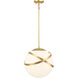 Batignolles 1 Light 13.75 inch Spring Gold Leaf Mini Pendant Ceiling Light