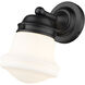 Vaughn 1 Light 6 inch Matte Black Wall Sconce Wall Light