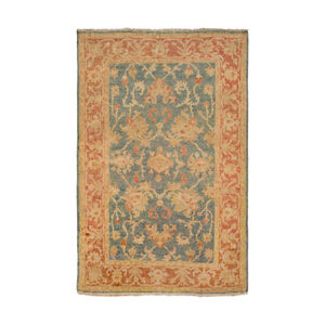 Hillcrest 66 X 42 inch Teal/Burnt Orange/Olive/Lime Rugs, Wool