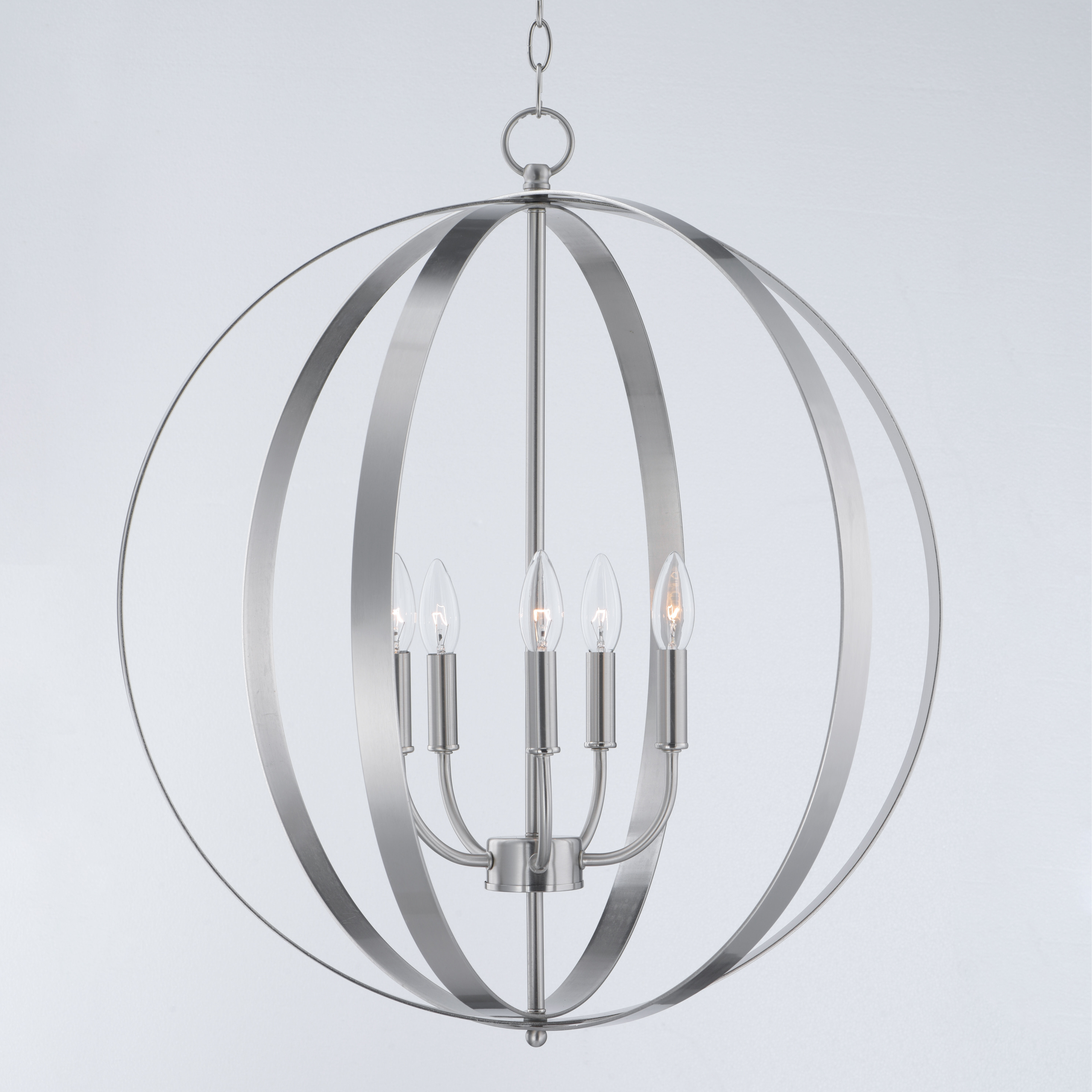 Provident 5 Light 24 inch Satin Nickel Single Pendant Ceiling Light