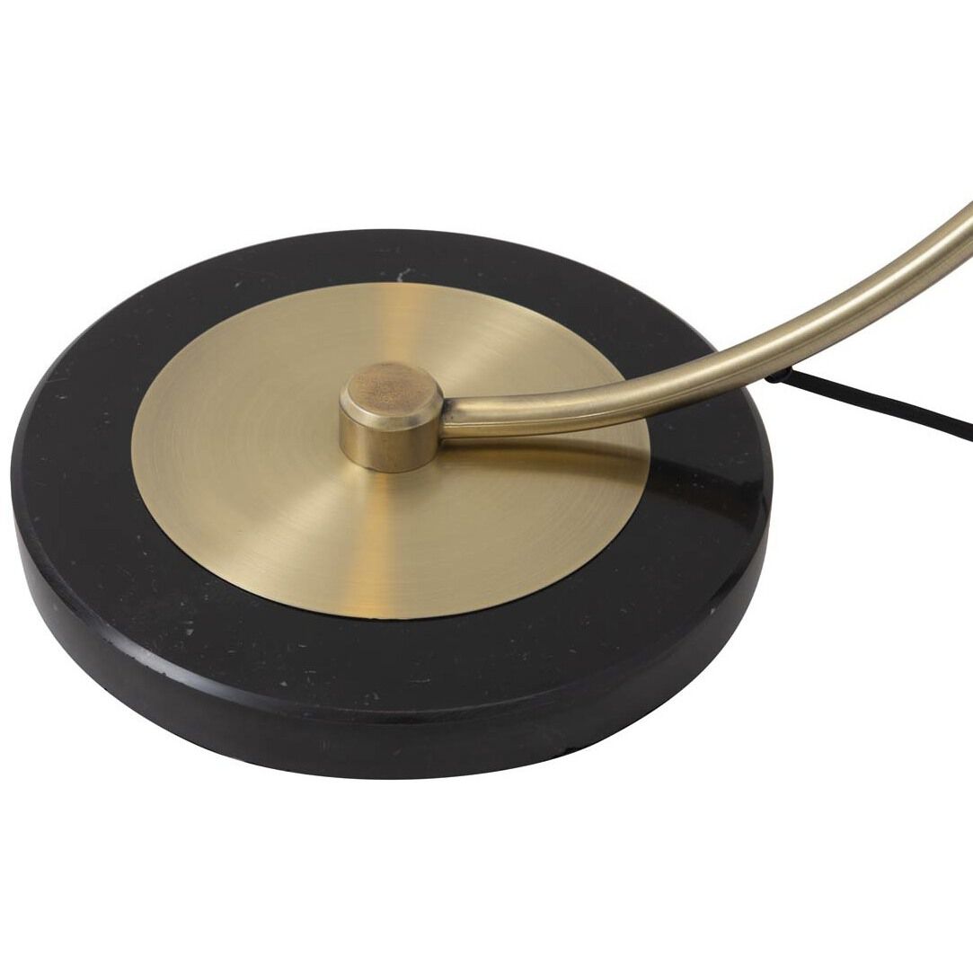 Luna Bella 60 inch 100.00 watt Weathered Brass and Black Arc Floor Lamp Portable Light