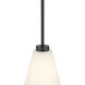 Strayhan 1 Light 5.75 inch Matte Black Mini Pendant Ceiling Light