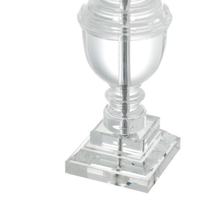 Noble 25.98 inch 100 watt Crystal Glass Table Lamp Portable Light