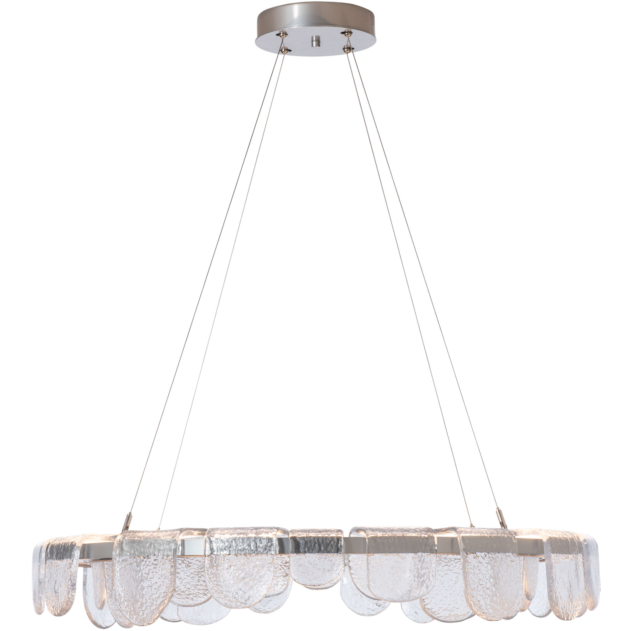 Riverbed LED 39.6 inch Sterling Pendant Ceiling Light