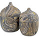 Brown Marbleized Black and Brown and White and Gold Boxes, Set of 2