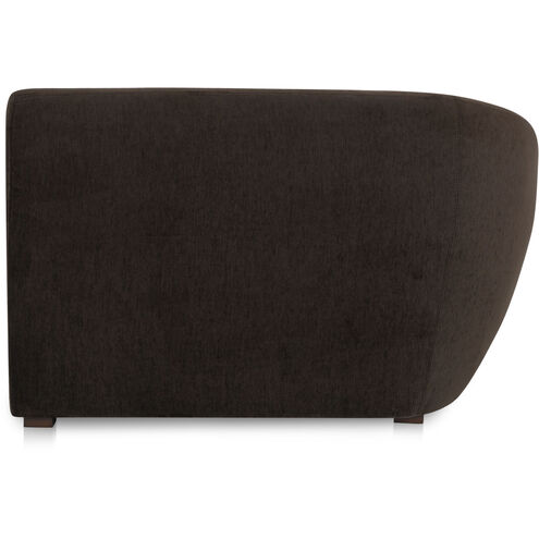 Amelia Dark Brown Chaise, Left