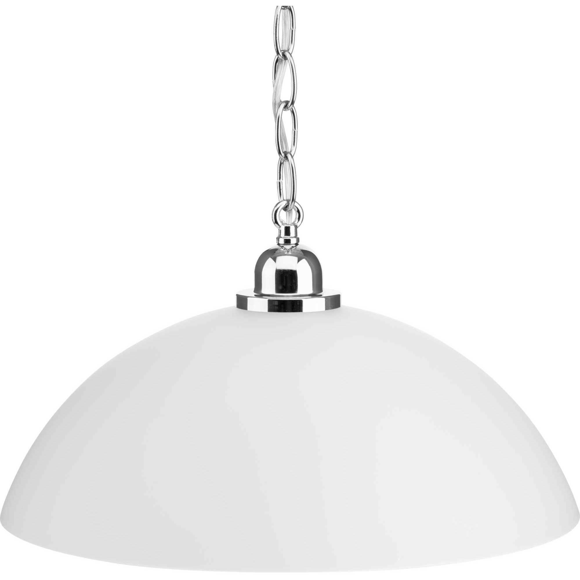 Classic Dome 1 Light 15 inch Polished Chrome Pendant Ceiling Light