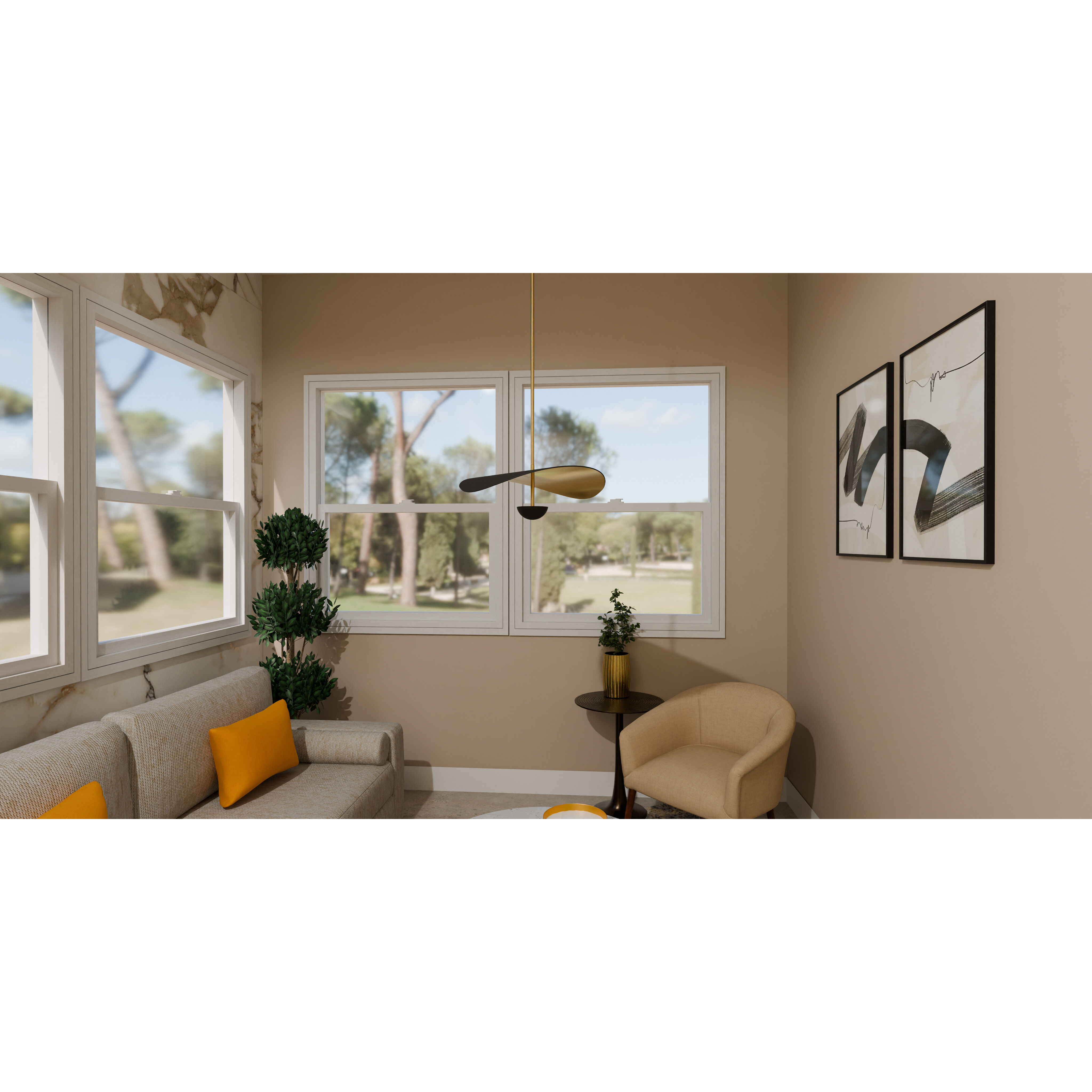 Azure LED 18.5 inch Matte Black Pendant Ceiling Light, Large