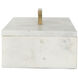 Anita 14.5 X 6 inch White/Gold Decorative Box