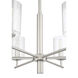 Hailie 6 Light 26 inch Satin Nickel Chandelier Ceiling Light