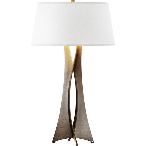 Moreau 33.4 inch 150 watt Bronze Table Lamp Portable Light in Flax, Tall