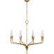 Chapman & Myers Aiden LED 39.75 inch Gilded Iron Single Tier Chandelier Ceiling Light