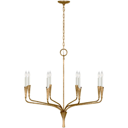 Chapman & Myers Aiden LED 39.75 inch Gilded Iron Single Tier Chandelier Ceiling Light