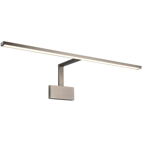 Uptown 25.00 watt 34 inch Brushed Nickel Picture Light Wall Light, dweLED