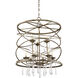 Trumbull 9 Light 26 inch Brittannia Gold Pendant Ceiling Light