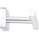 Parallax LED 18 inch Chrome Bath Vanity & Wall Light in 3000K, dweLED