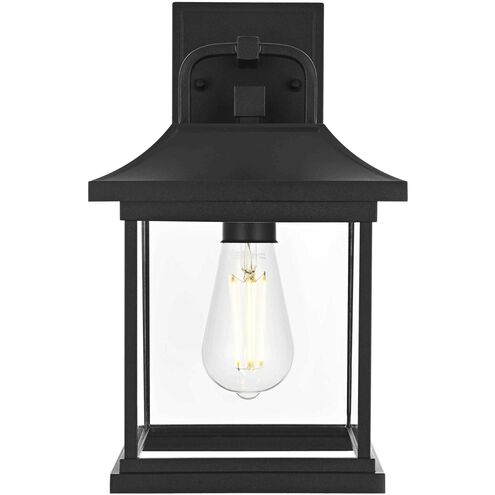 Saul 1 Light 13 inch Black Outdoor Wall Sconce