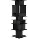 Pisa 77 X 25 X 25 inch Matte Black Shelf