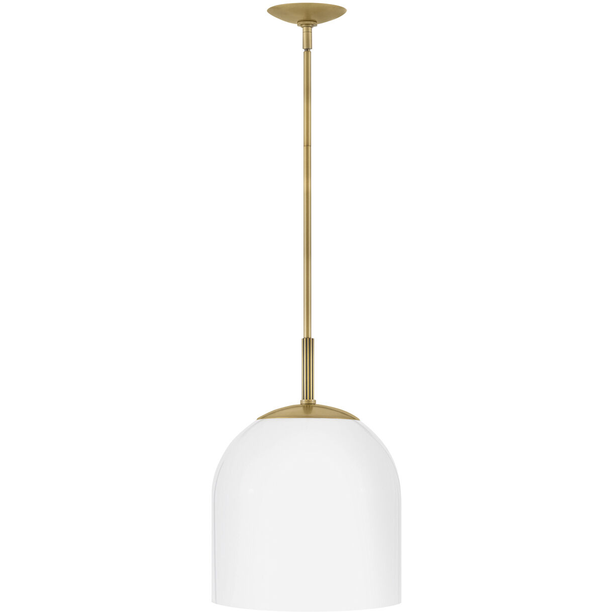 Willa 1 Light 12 inch Heritage Brass Pendant Ceiling Light, Semi-flush Mount