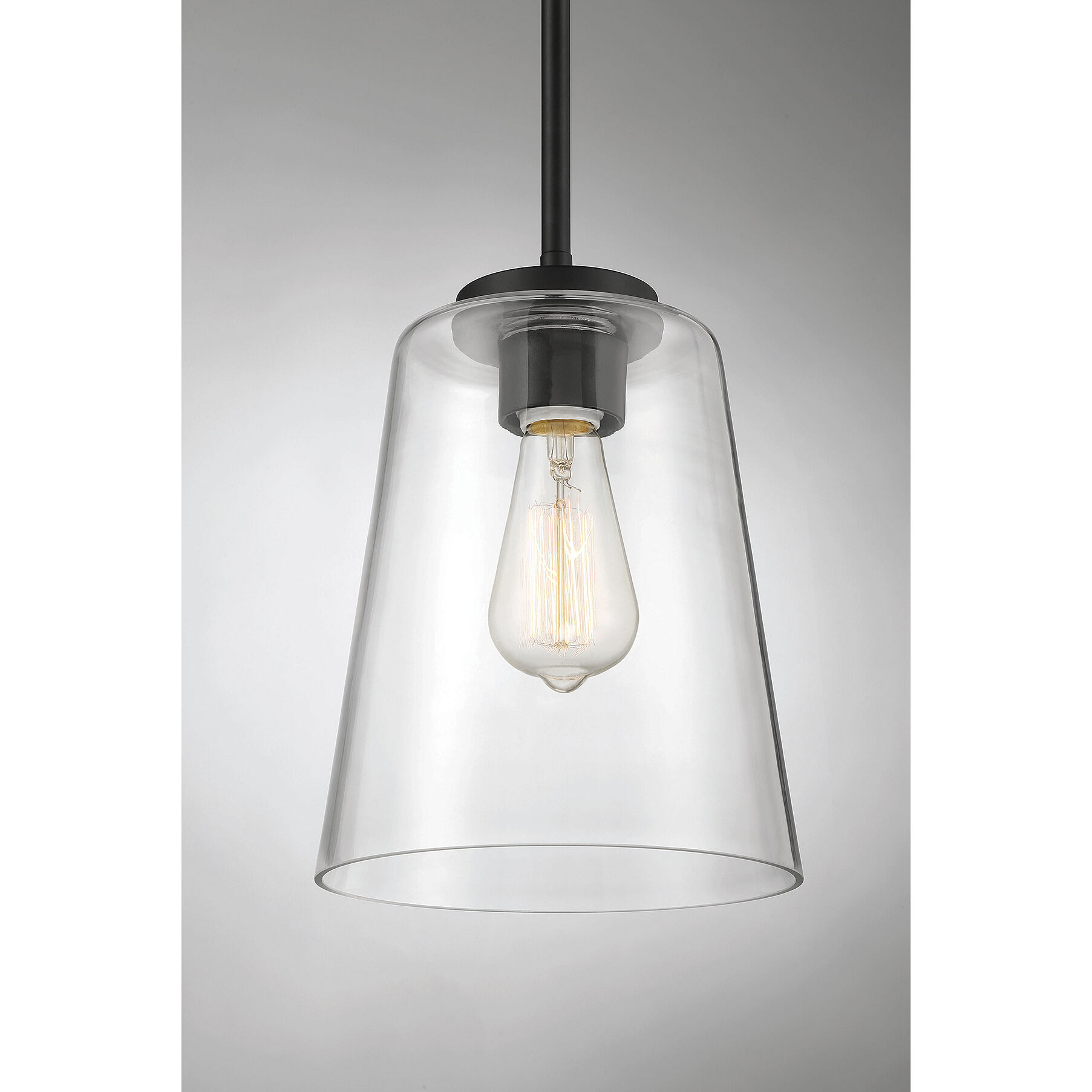 Calhoun 1 Light 8 inch Matte Black Pendant Ceiling Light, Essentials
