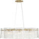 Brookstreet 8 Light 27.5 inch Legacy Brass Pendant Ceiling Light in Clear Handmade Glass