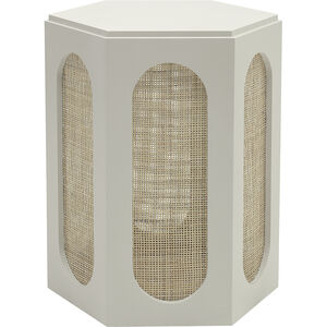 Clearwater 24 X 20 inch Shoji White with Natural Accent Table