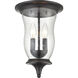 Trinity 2 Light 9 inch Oil Rubbed Bronze Flush Mount Ceiling Light