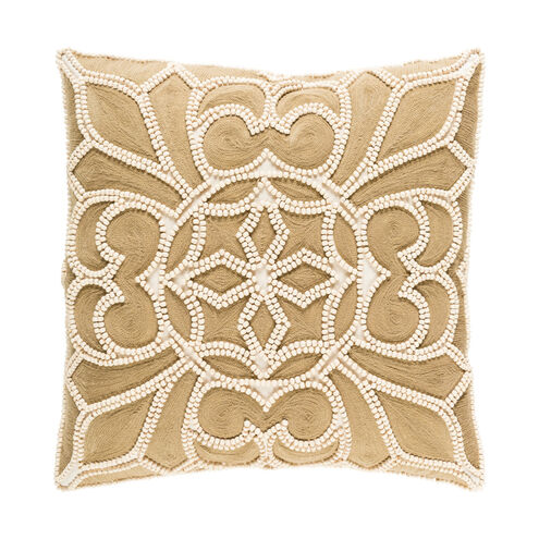 Pastiche 22 X 22 inch Cream and Camel Pillow