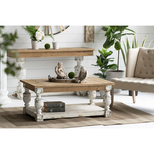 Alcott 47.2 X 27.6 inch White/Natural Coffee Table