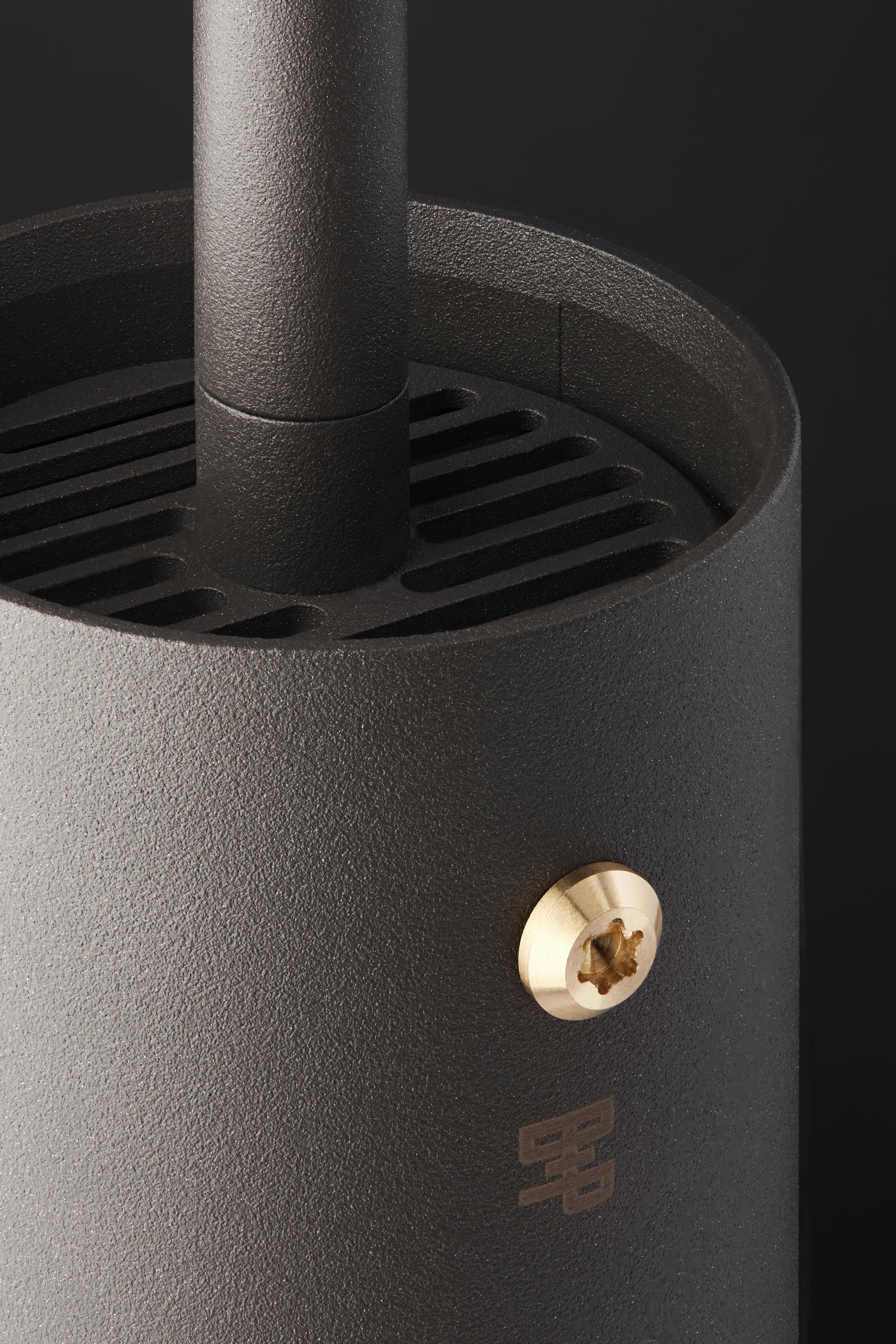 Exhaust Pendant LED 2.36 inch Graphite / Burnt Steel Pendant Ceiling Light