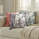 Reverie Toile 24 inch Amaranth and Ivory Pillow in 24" x 24"