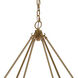 Abaca 12 Light 48 inch Satin Brass Chandelier Ceiling Light