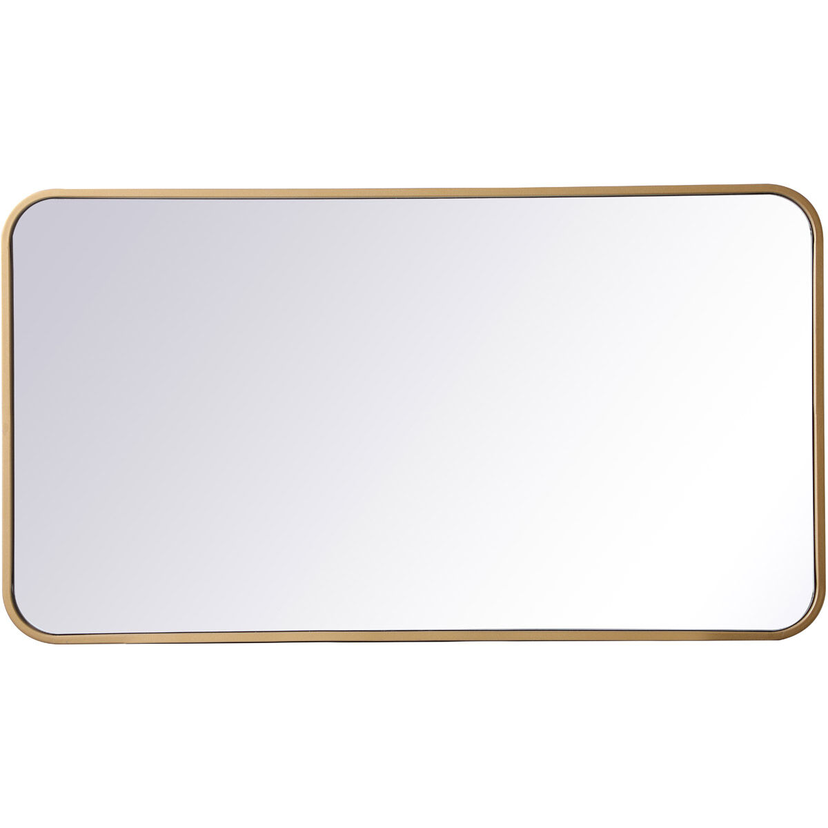 Evermore 36 X 20 inch Brass Mirror