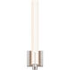 Tubo Slim LED 4.25 inch Satin Nickel ADA Sconce Wall Light in Spine