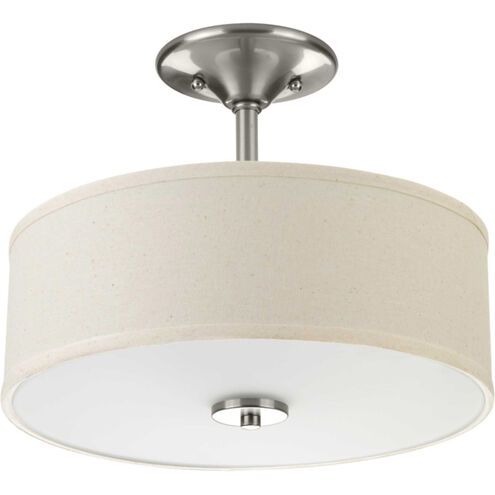 Inspire 2 Light 13 inch Brushed Nickel Semi-Flush Mount Ceiling Light